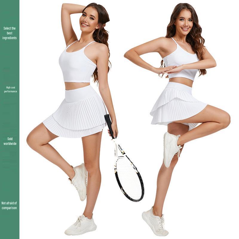 Women's Anti-Exposure Pleated Skort for Outdoor Sports - Yoga, Badminton, Golf, Tennis