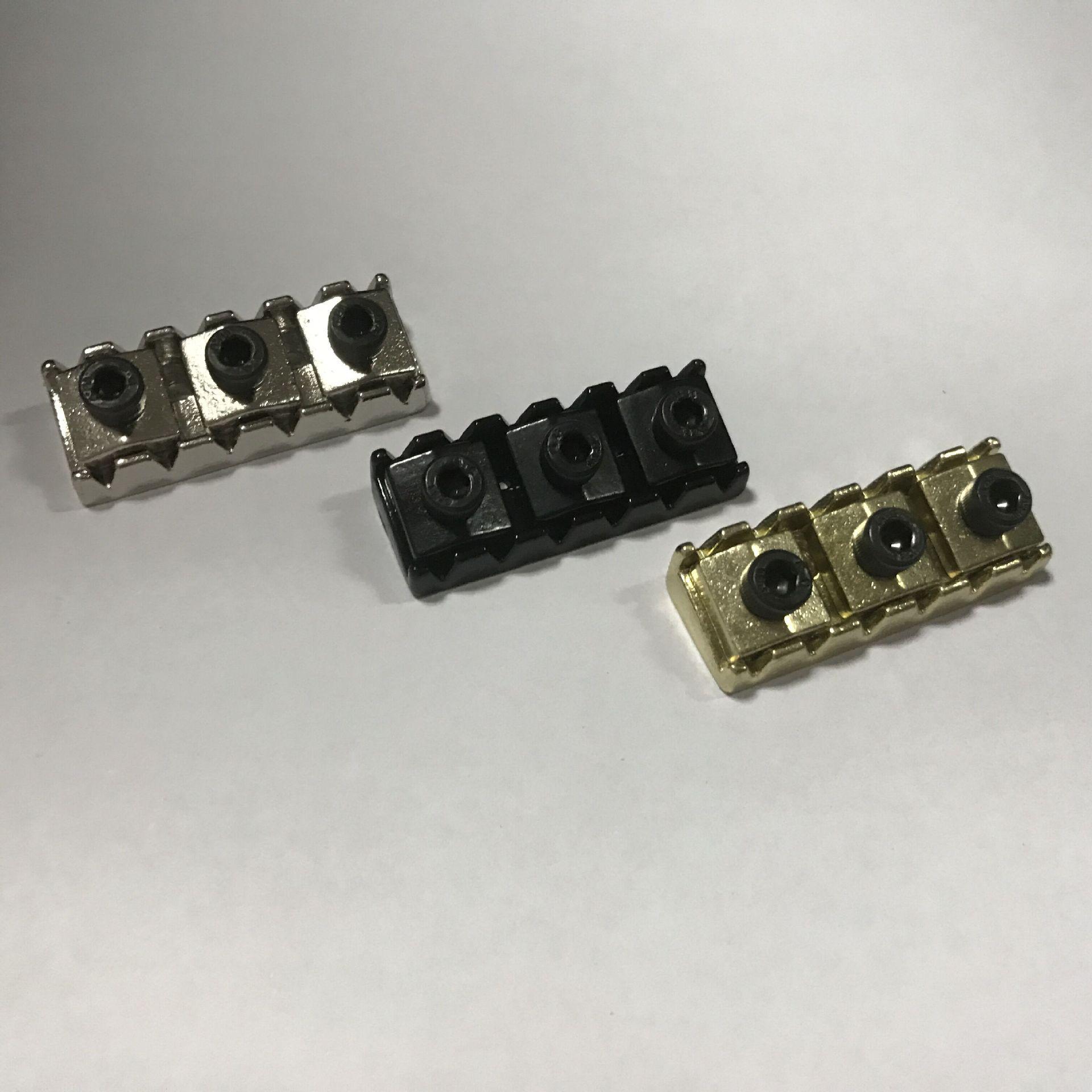 Electric Guitar Double String Lock Nut & String Winder with Headstock Lock чёрный