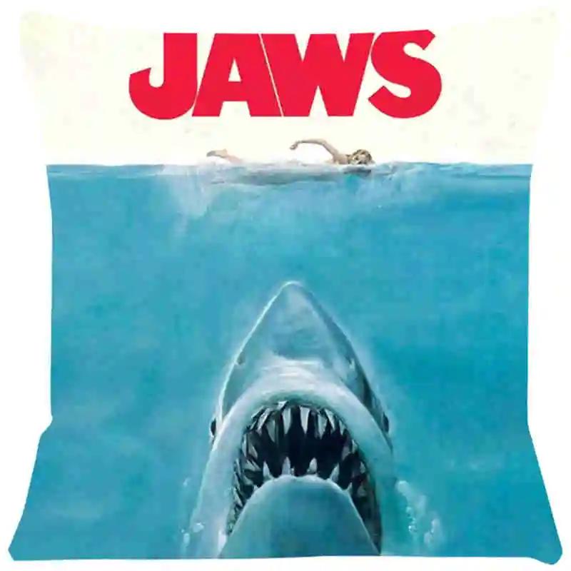 Hai Film Kissenbezug Wohnzimmer Stills Kissen für Stühle Kissenbezug Heim Dekokissen für Sofa Kissenbezug 243