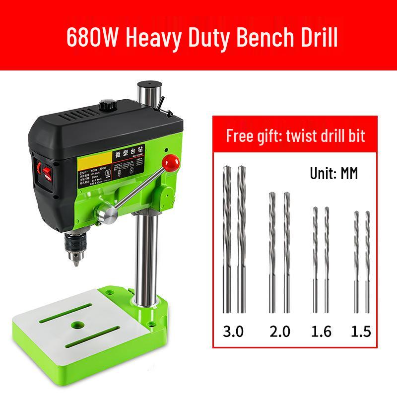Mini 220V Multi-functional Drill Press & Milling Machine for Home & Industrial Use