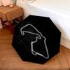 1 PC Automatic Folding Umbrella - F1 Track Map Pattern, Portable & Foldable Design with 8 Ribs, Christmas Birthday Gifts