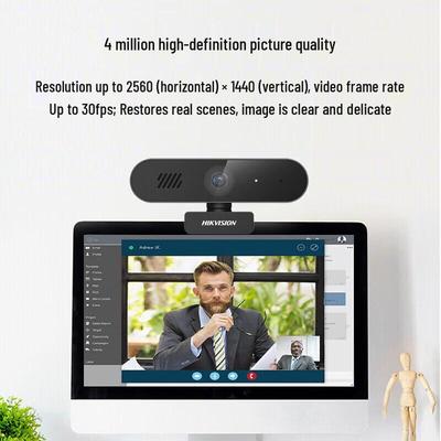 HIKVISION 4MP 2K USB Webcam with Auto-Focus and Mic