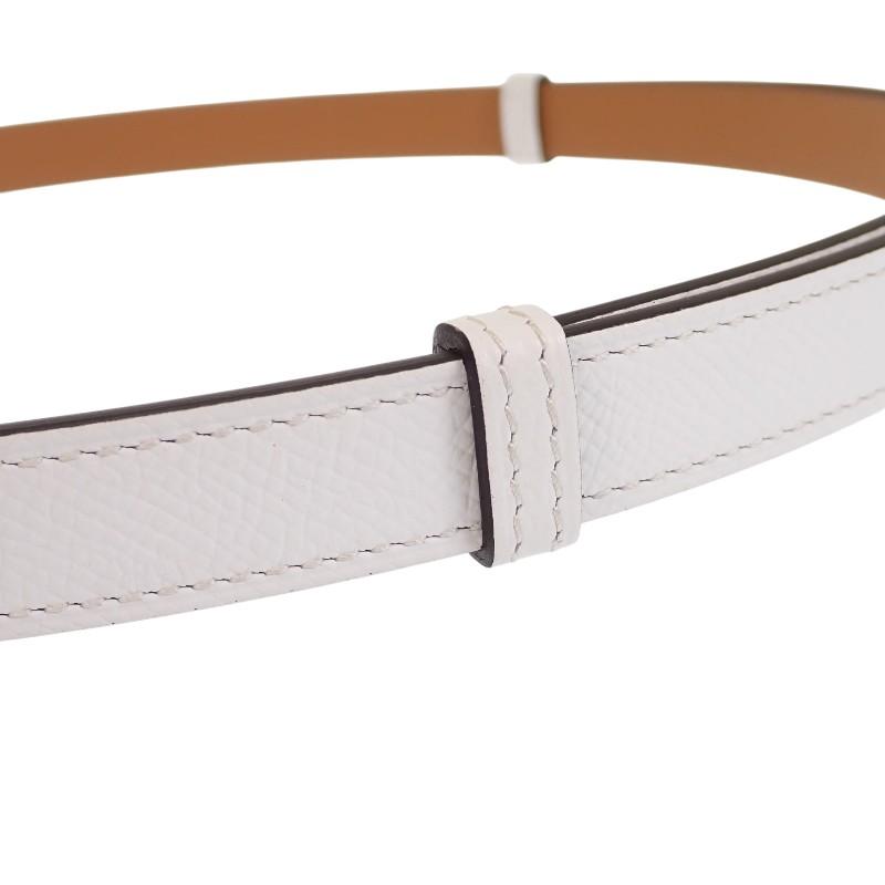 HERMES H069853CD01 cinturón blanco Epsom Mujer