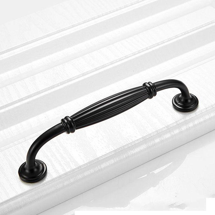 Black Handle American Style Modern Pull Antique Handles and Knobs Drawer Furniture Kitchen Cabinet