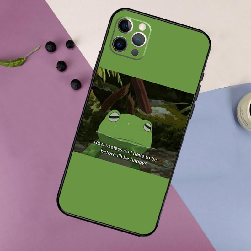 Green Aesthetic Phone Case For iPhone 16 15 14 13 12 11 17 Pro Max 13 Mini 16 Plus 16e 17 Air Bumper Cover