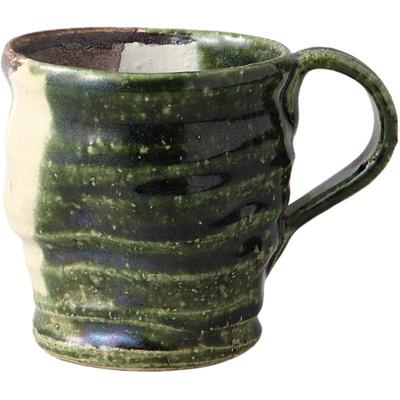 Ale-net Mug, Katsurayama Kiln Umebori Oribe Design, Diameter 8.4cm X Height 8.6cm, 270ml, Ceramic, Mino Ware, Made In Japan