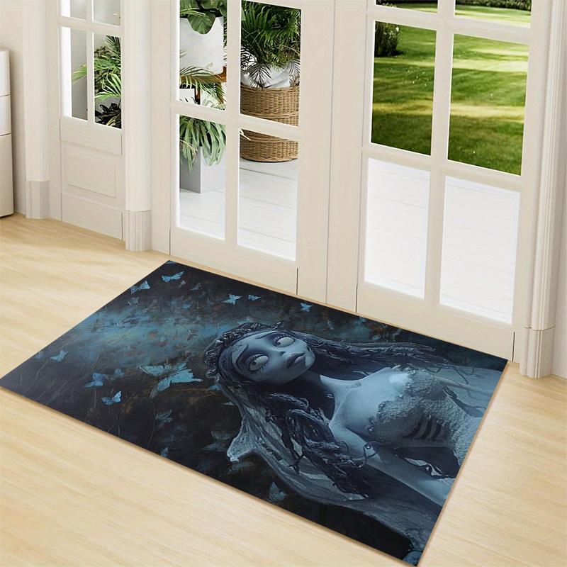 1Pc Ghostly Bride Butterflies Carpet Rug Customizable Soft Washable Antislip Home Living Room Sofa Mats Personalized Rug 0917156