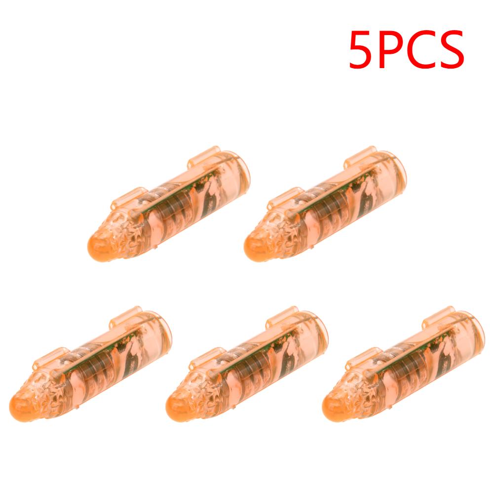 1-5 STÜCKE LED Anlockendes Fischlicht Längliche Form Angelköderlicht Unterwasserangeln Tintenfischangeln Köder Leuchtende Köder Werkzeuge