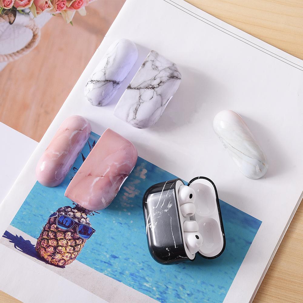 Marble Pattern Case For Apple Airpods Pro 3 Generation Hard PC Cover For AirPods 4 3 1 2 Pro2 Marble Protective Case Fundas