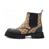 Gucci GG Ankle Boot 'Beige Ebony' (Unisex) Beige / Ebony Chelsea Boots 739777 FABSQ 9751