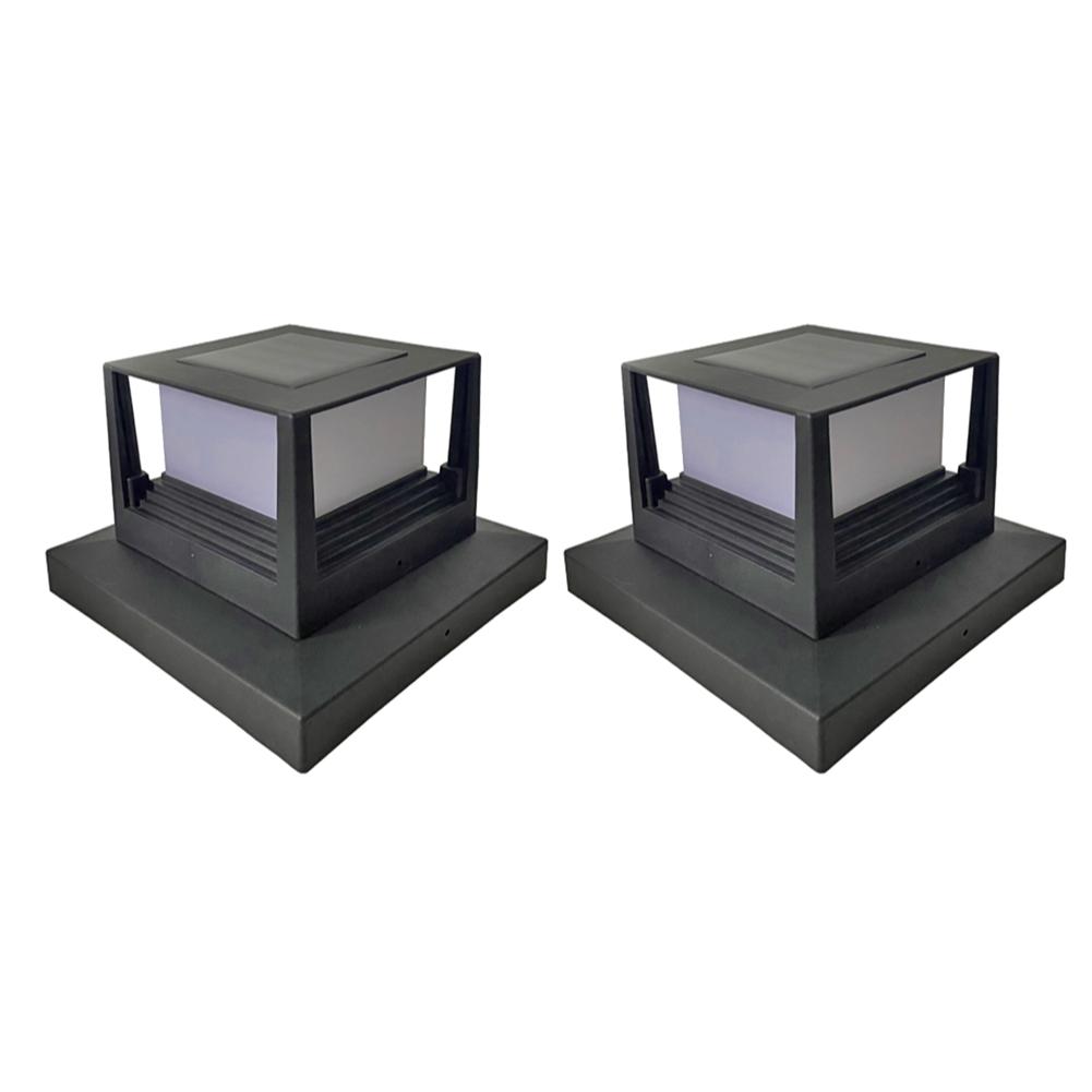Solar Powered Post Light IP54 Waterproof Outdoor Column Patio Fence Light For Garden Decoration Courtyard Pathway Solar Lamp