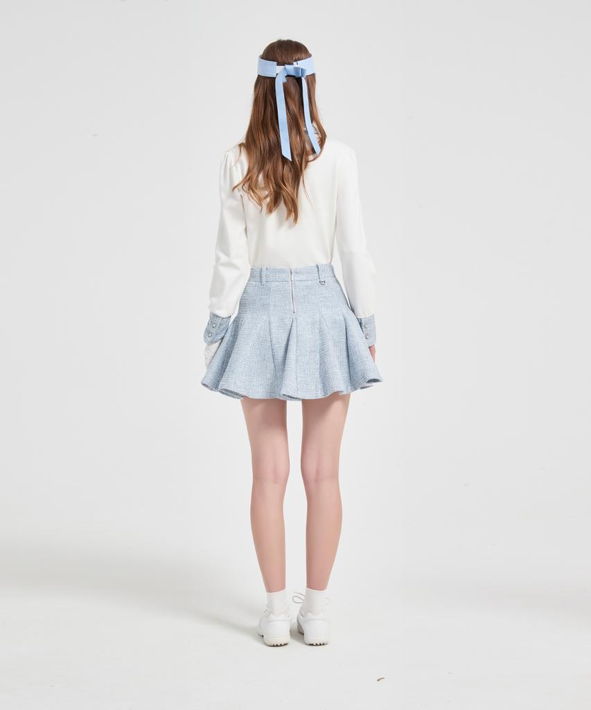 I Parka Seraphic Tweed Flare Skirt