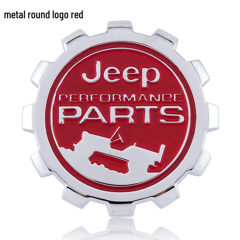Autocolante Metalice Compatibile cu Logo Auto pentru Jeep Compass, Wrangler și Rezervor Combustibil