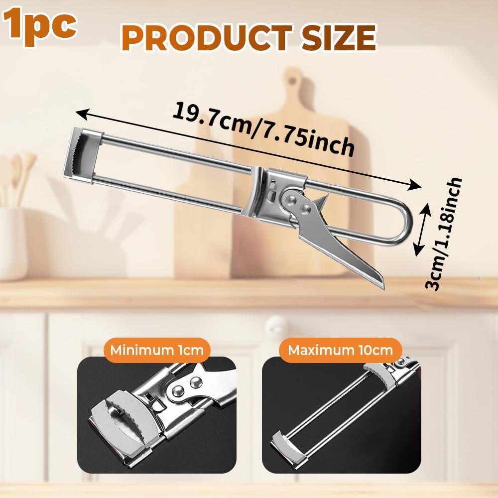 Master Opener Adjustable Jar and Bottle Adjustable Multifunction Stainless Steel Can Jar Lid Gripper Opener Kitchen Accessories