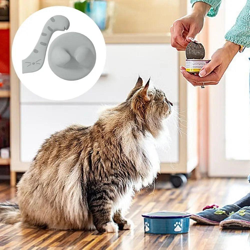 Sealing Cover Pet Can Supplies Set Reusable Feeding Cat Spoon Durable Cat Can Opener  Dog