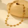 Unique Geometric Spiral Necklace for Women,Gold Color  Stainless Steel Necklaces,Fashion Set Jewelry Gifts