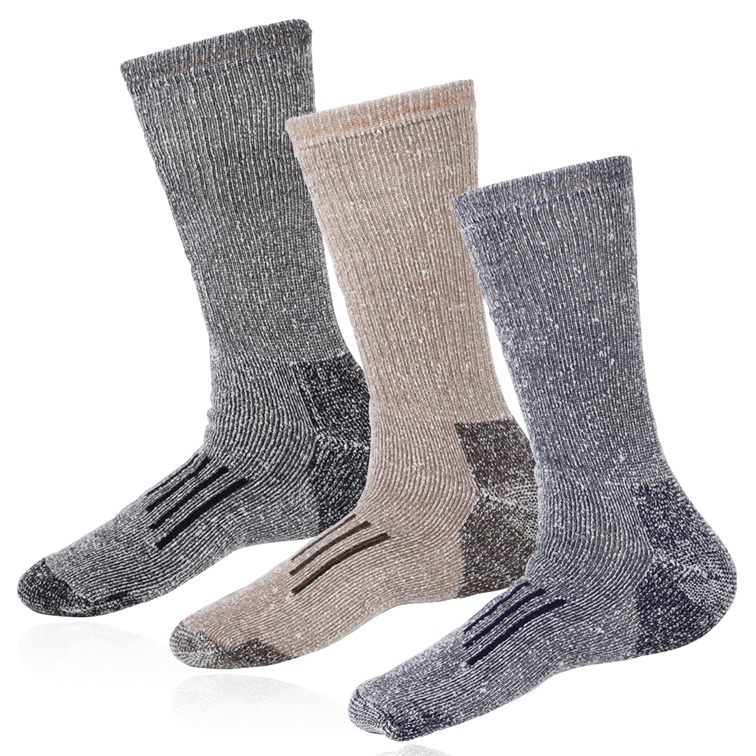 

Зимний теплый комплект носков для скалолазания и походов из плотной шерстяной смеси [AZure], 3 шт., носки, носки, 25–27,5 см,