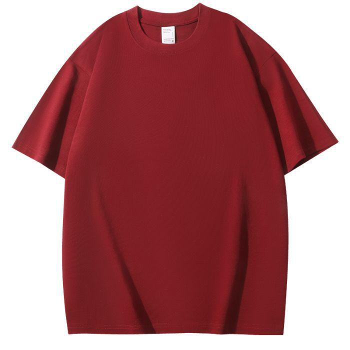 Pure Cotton Regular Shoulder T-shirt with Yifeng Logo - Hebei Plain 220g Advertising Work Shirt