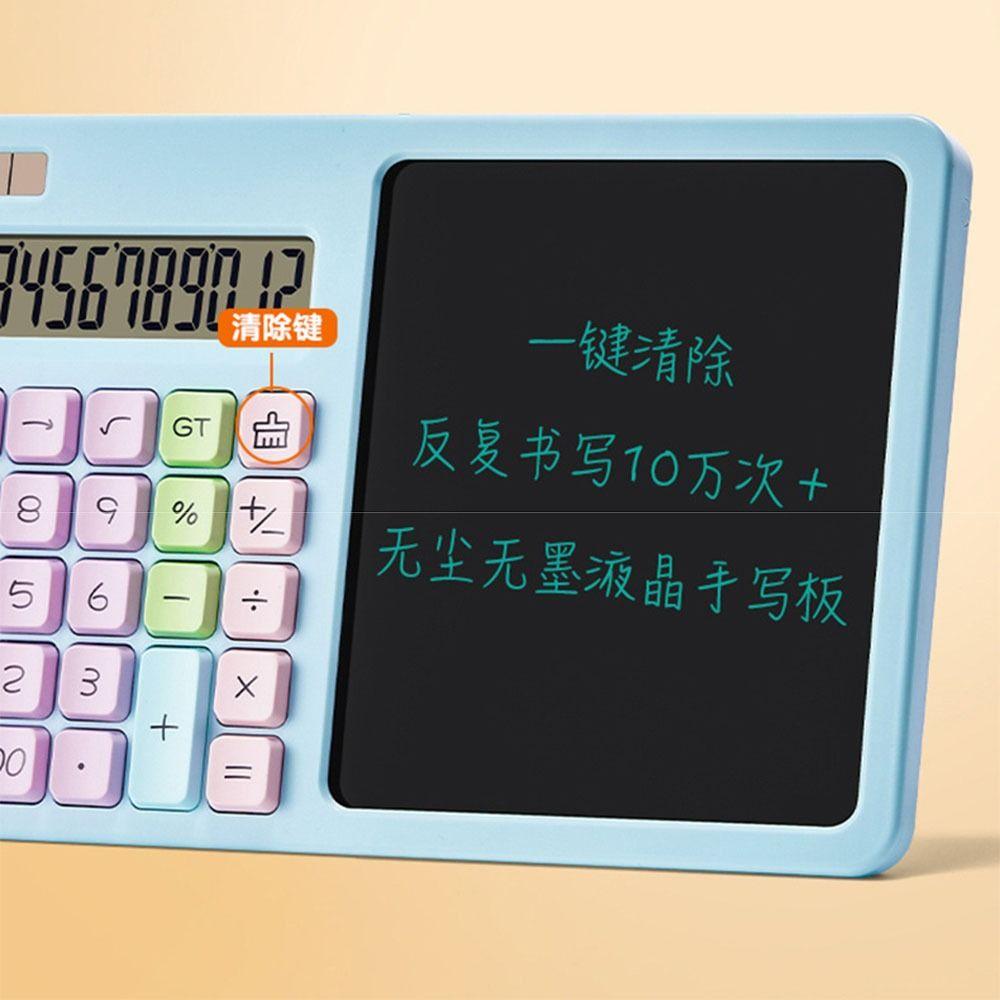 Solar Powered Calculator with Writing Board Handwriting Board Calculator  Financial Accounting