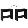 Vidaxl Desk, Black, 80X40X75 Cm, Wood-Based Material