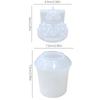 Cute Crown Frog Silicone Mold With Lid DIY Flower Pot Candle Can Resin Mold For Storage Jars Jewelry Boxes Pen Holders Key Case