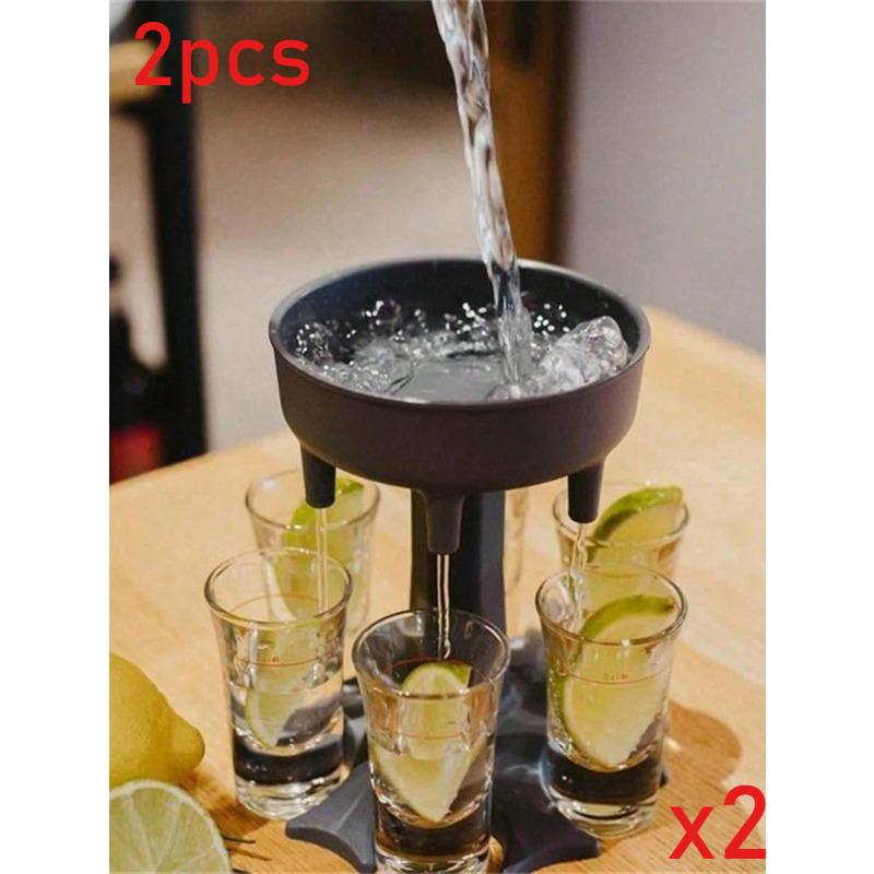 

Wine Dispenser with Shot Glass Holder-Creative Beverage Funnel for Party Decoration,Halloween Christmas Themed Serving Tool