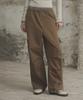 Ledeoli Parachute Wide Cargo Pants [Cotton Brown]