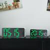 Mini Multifunctional Electronic Alarm Clock with Temperature Display, Large 2806/Small 2807 - Bedside Model