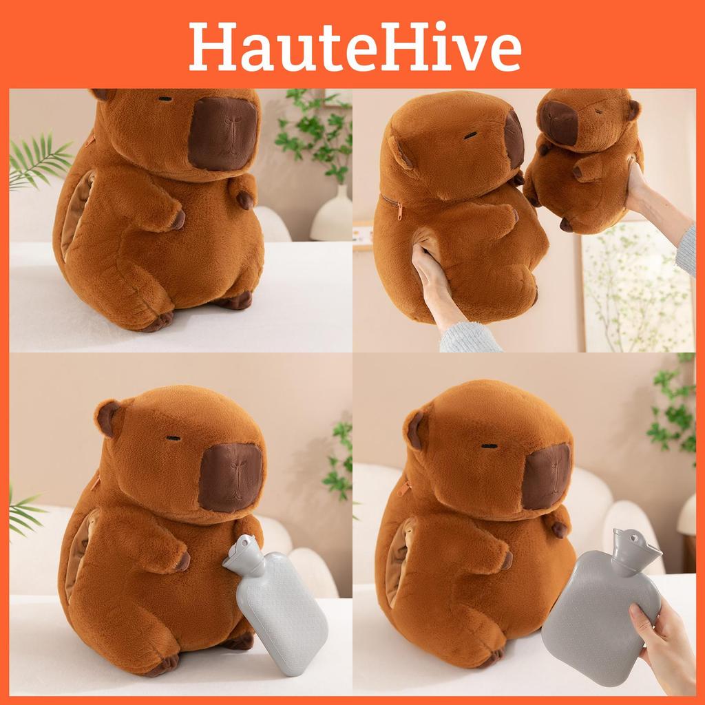 Adorable Capybara Hand Warmer Plush Pillow Soft Toy For Winter Cuddling And Comfort
