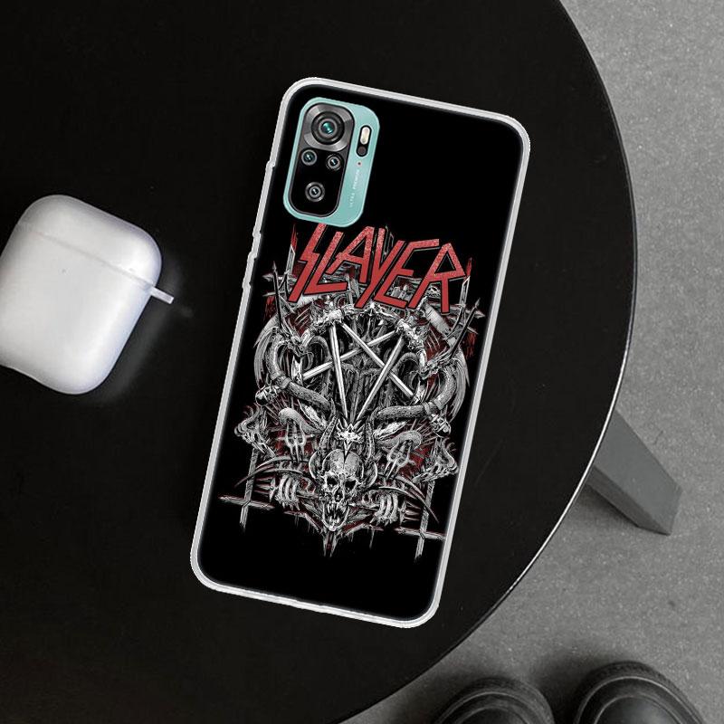 Slayer Heavy Metal Rock Band Phone Case Cover for Xiaomi Redmi Note 15 14 13 12 11 Pro Plus 14S 12S 11S 11T 11E 10S 10 Customize