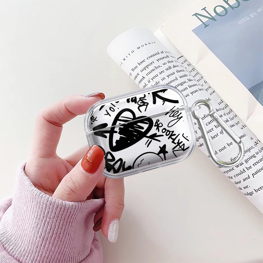 Cartoon Character Graffiti Case For Airpods 3 Pro2 Pro Pro3 4 1 2 Clear Earphone Cases Cover