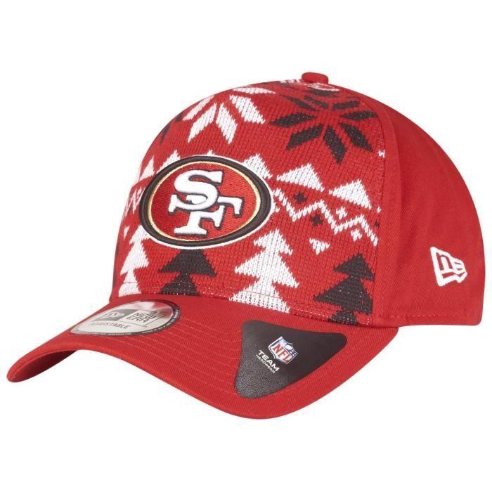 Casquette Trucker - New Era - San Francisco 49ers - Motif Noël - Snapback Réglable - Hiver