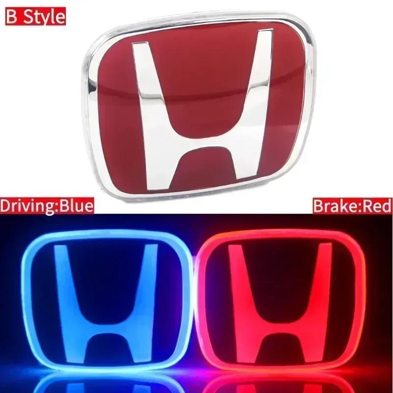 PMMA Car LED Front Emblem Sticker Rear Trunk Light Badge for Honda Accord Odyssey Civic CRV FIT Jazz Pilot Amaze City HRV Freed