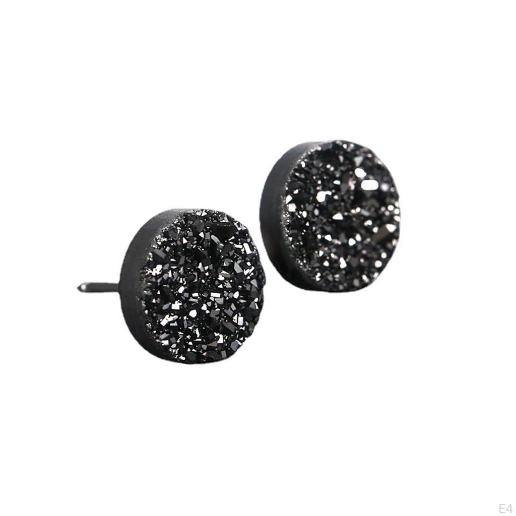 8 Pieces Unisex Ear Studs Fashion Glitter Classic for Anniversary Year