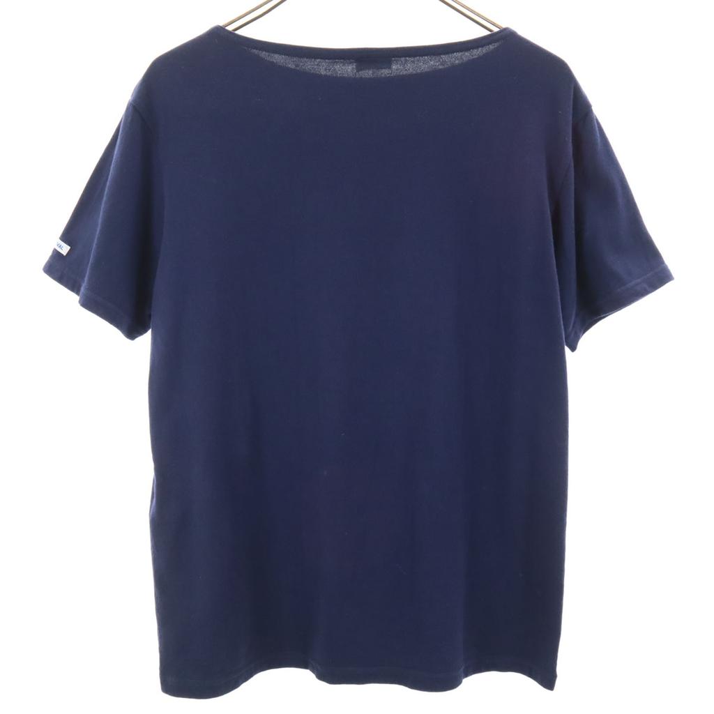 ORCIVAL made in Japan Short sleeve Boat neck T-shirt 3 Navy Plain Women Used
