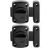 Black 55 Mm Rotary Locking Latch for Door, Window, and Cabinet — Bathroom Security