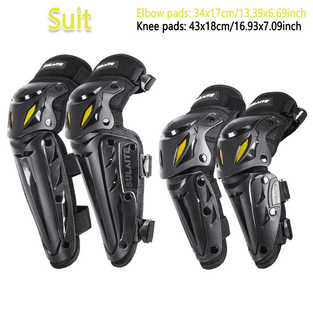 Motorcycle Elbow Knee Guard Protection Motorcyclist Knee Pads Protector Pads Guards Motorbike Off-road Racing Protective Gear