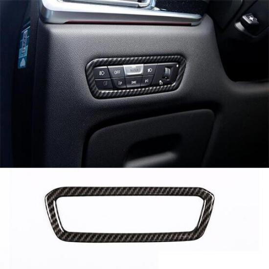 Headlight Switch Control For BMW 4-Series - Frame Trim ABS Carbon Fibre