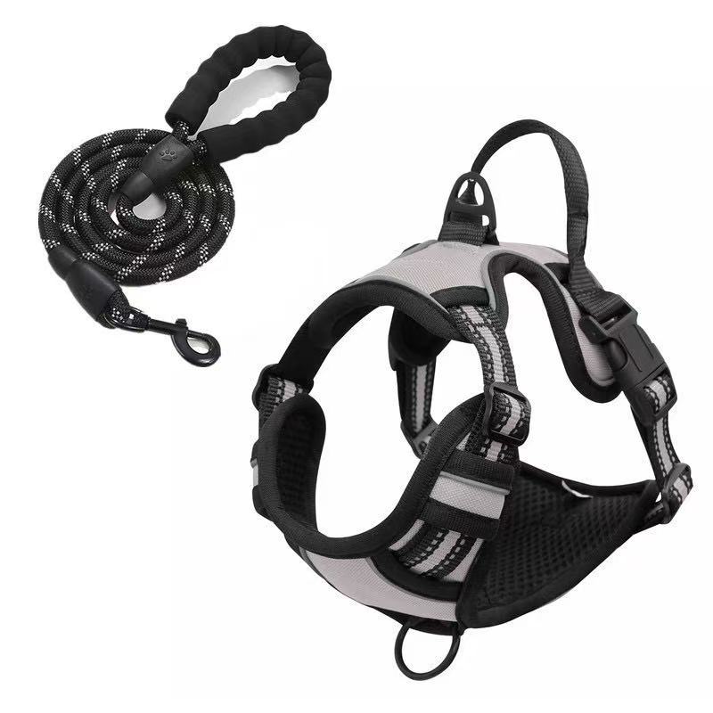 No Pull Dog Harness Large Dog Harnesses Heavy Duty Reflective Easy Control Handle for Large Dog Walking Medium Dogs Pet Supplies