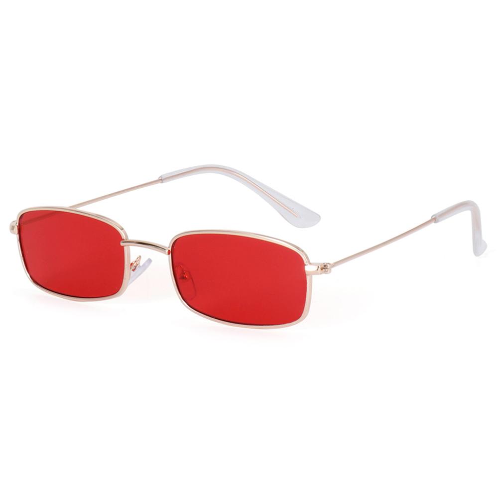 Retro Kleine Ovale Sonnenbrille Damenmarkendesign Shades Klassische Bonbonfarbe Metall Rechteckige Sonnenbrille Korea Mode Brillen