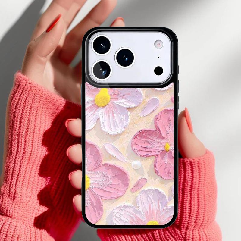 Retro Oil Painting Phone Case for iPhone 17 Air 16e 15 14 13 Pro Max Back Cover for 12 11 Pro Coque