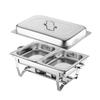 Stainless Steel Chafing Dish Buffet Stove with Alcohol Heater