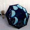 1pc Moon Phase Cat Automatic Open/close Folding Umbrella, Compact Portable Travel Umbrella, Perfect Birthday/Christmas, Cute Umbrella, Durab