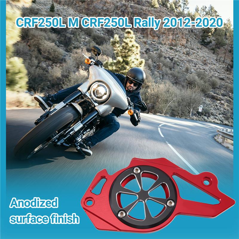 Powerful Front Sprocket Cover Engine Sprocket Chain Guard For Honda CRF250L /M CRF250L Rally 2012- BlackRed