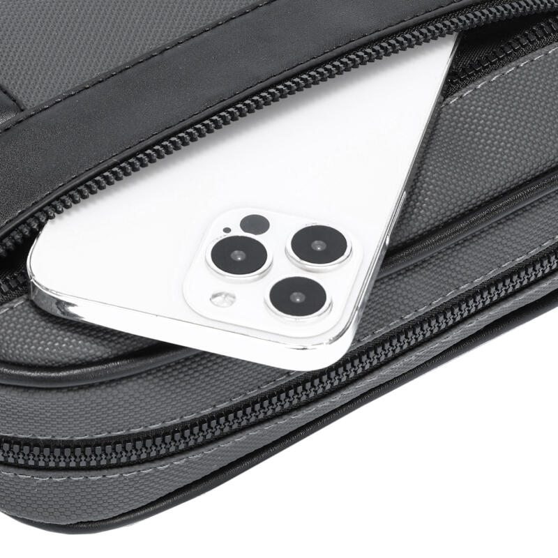 Herren Schultertasche Große Kapazität Multifunktional Einfarbig Crossbody Tasche