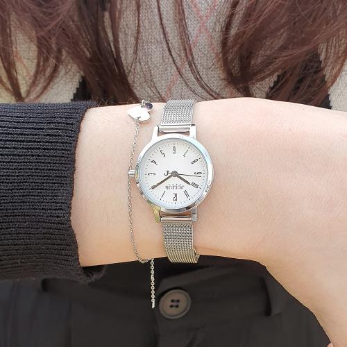 [JULIUS] JULIUS Women s Wristwatch with Two-Ring Bracelet Set JA-1337 B