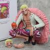 15cm Anime One Pie Figures Oka Shichibukai Donquixote Doflamingo Action Figure PVC Collection Gk Devil Fruit Statue Model Toys