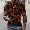 3D Digitaldruck T-Shirt Teenager Herren Kurzarm Oberteil Vielseitig Atmungsaktiv