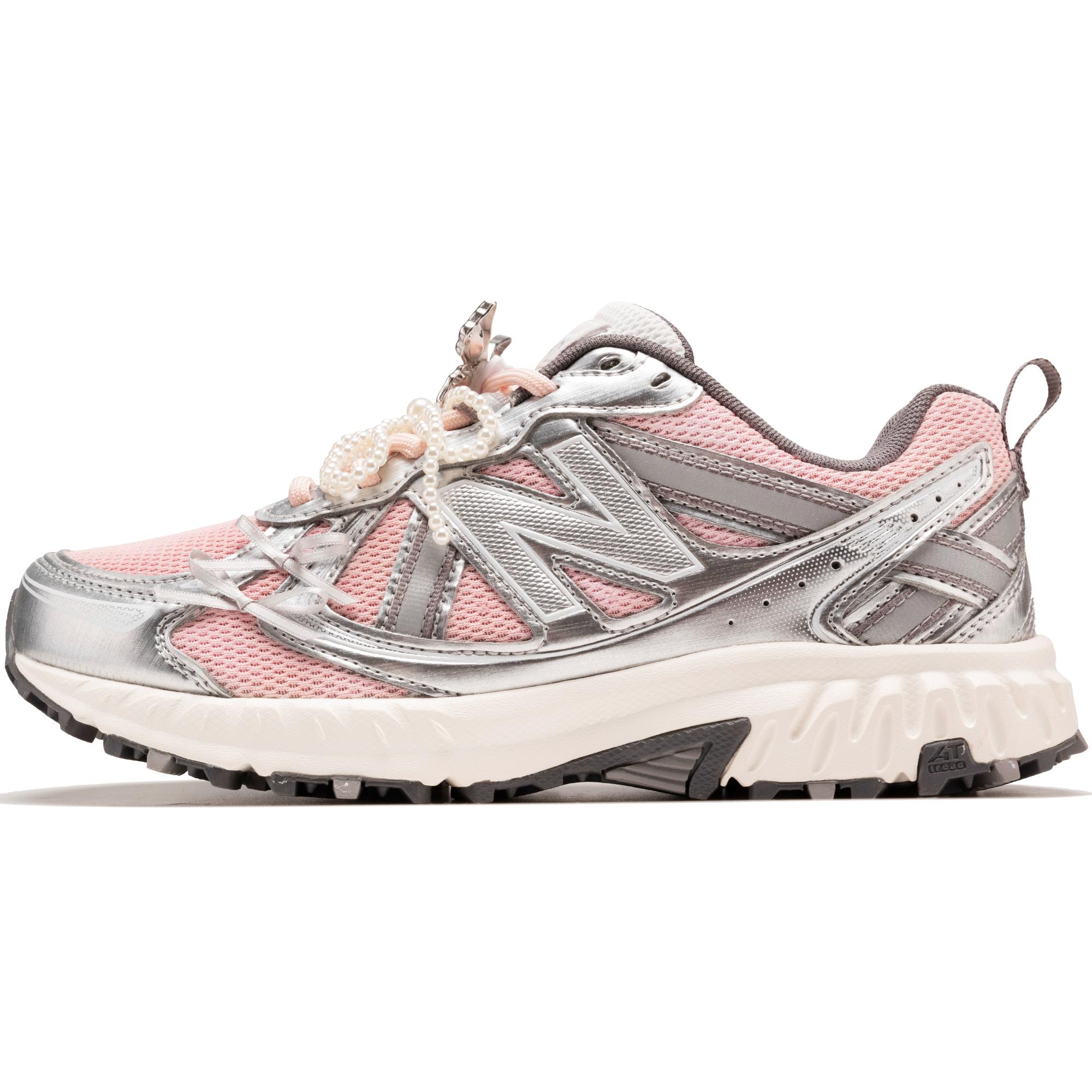 

New Balance NB 410 Cushioning Slip Resistant Abrasion Resistant Low top Casual Running Shoes Unisex Silver Pink MT410KM5(TeamF- Y2K) 37.5