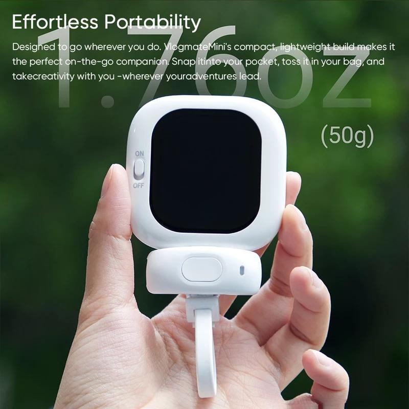 Mini AMOLED Screen Magnetic Selfie Monitor Screen Remote Control 700nits For iPhone 5-12 13 14 15 16 Pro Vlog Gift For Girl
